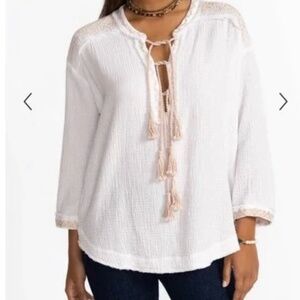 Johnny Was Calme Ghenar Gauze Top XS NWT